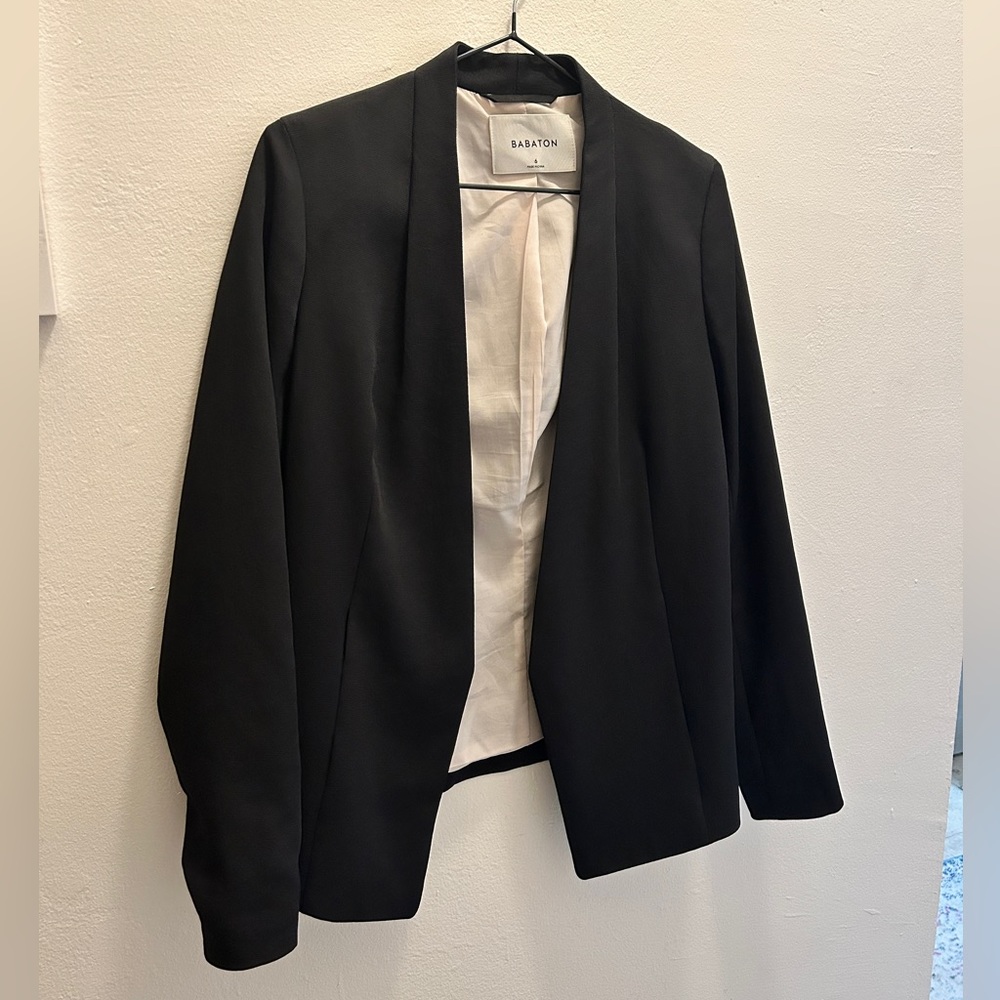 Aritzia Babaton “Keith” Open Front Women’s Blazer, Black, Size 6
